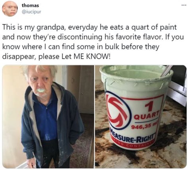 When Imagination Turns To Absurdity: The Tale Of Grandpa Drinking Paint